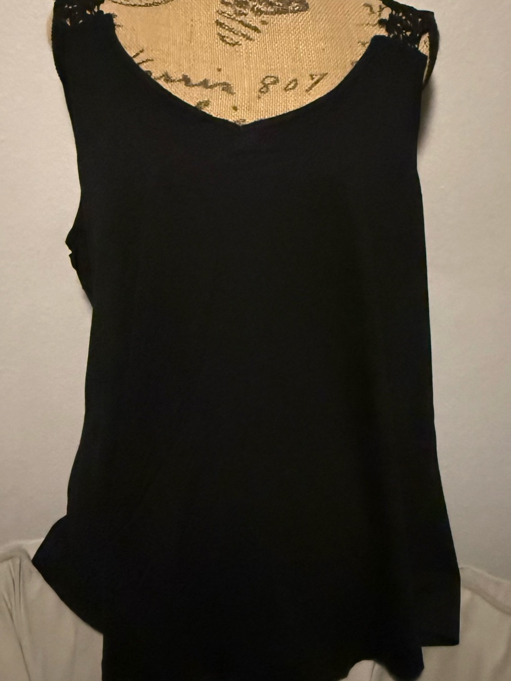Black Lace-Trim V-Neck Camisole for Women